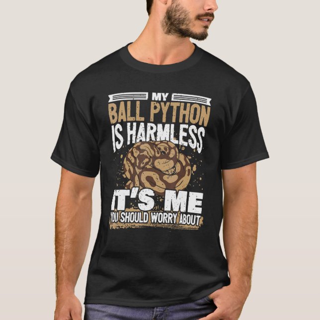 Camiseta Mi Ball Python Es Un Python Sin Peligro (Anverso)