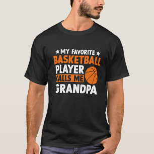 Camiseta Mi baloncesto favorito me llama D del abuelo
