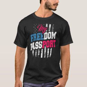 Camiseta Mi bandera estadounidense patriota de pasaporte de