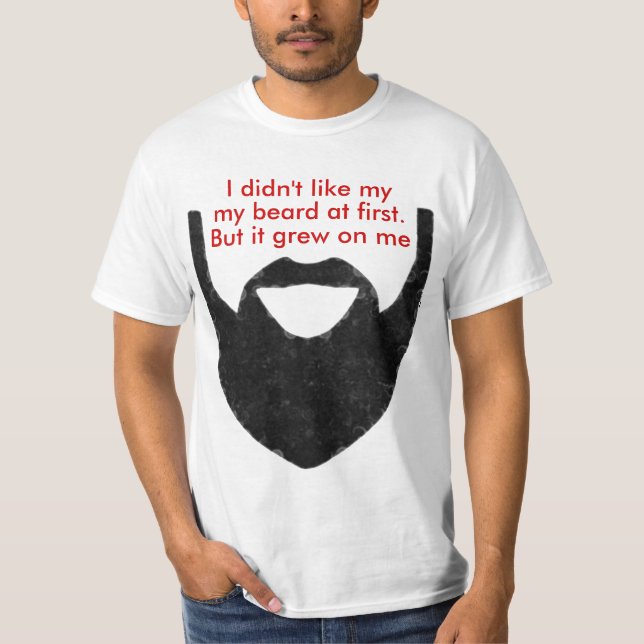 Camiseta Mi barba creció en mí (Anverso)