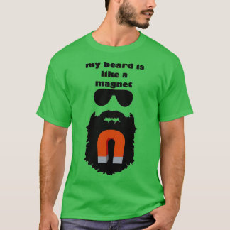 Camiseta Mi Barba Es Como Un Imán