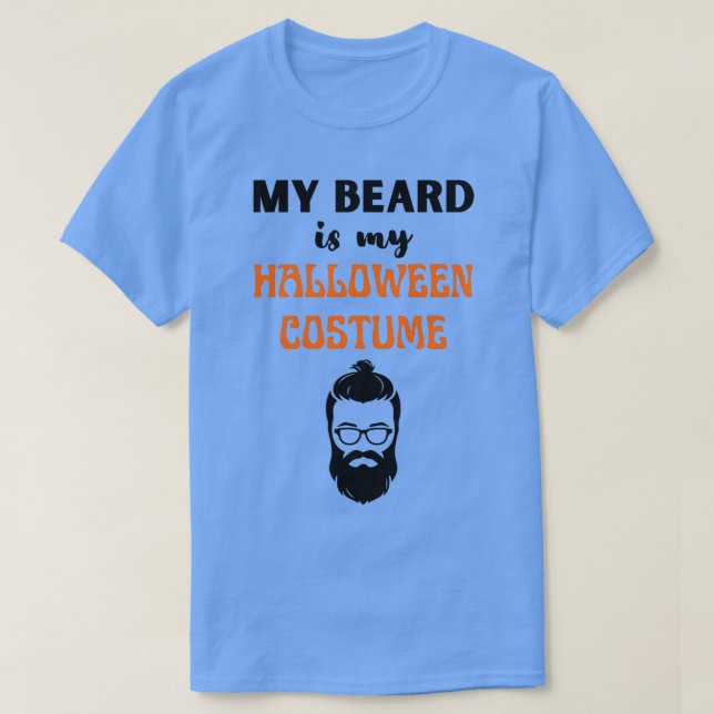 Camiseta Mi Barba Es Mi Vestido De Halloween 14 (Diseño del anverso)