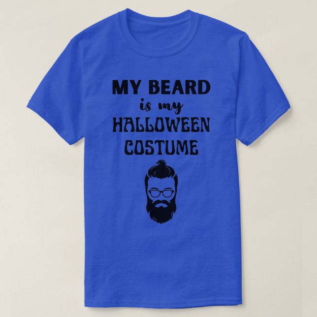 Camiseta Mi Barba Es Mi Vestido De Halloween 3 1 (Diseño del anverso)