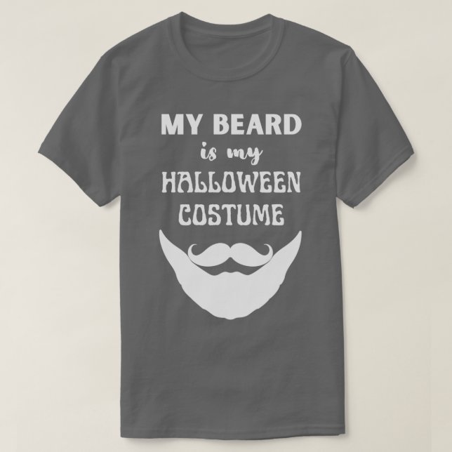 Camiseta Mi Barba Es Mi Vestido De Halloween 4 1 (Diseño del anverso)