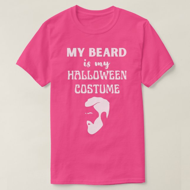 Camiseta Mi Barba Es Mi Vestido De Halloween 5 (Diseño del anverso)