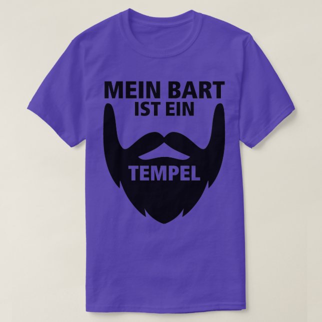 Camiseta Mi barba es un hombre de barba de un templo (Diseño del anverso)