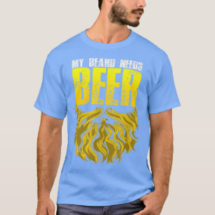 Camiseta Mi Barba Necesita Una Cerveza Para Un Boyfrien Mar