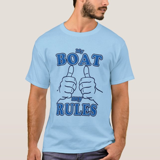 Camiseta Mi barco, mis reglas, capitán (Anverso)