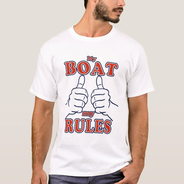 Camiseta Mi barco, mis reglas, capitán (Anverso)
