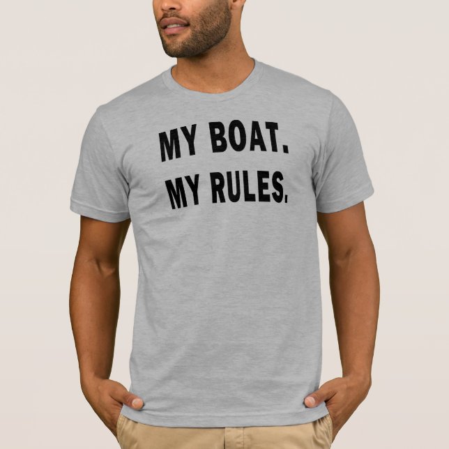 Camiseta Mi Barco. Mis reglas - navegación divertida (Anverso)