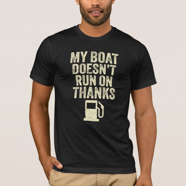 Camiseta Mi barco no corre gracias (Anverso)