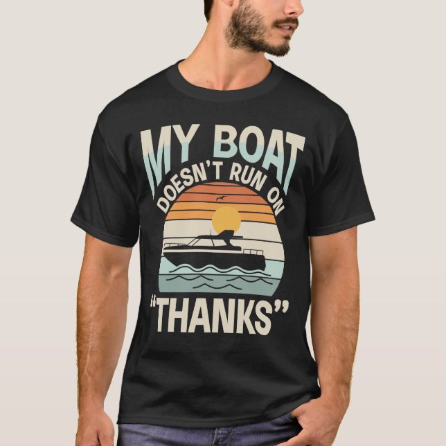 Camiseta Mi barco no corre gracias (Anverso)
