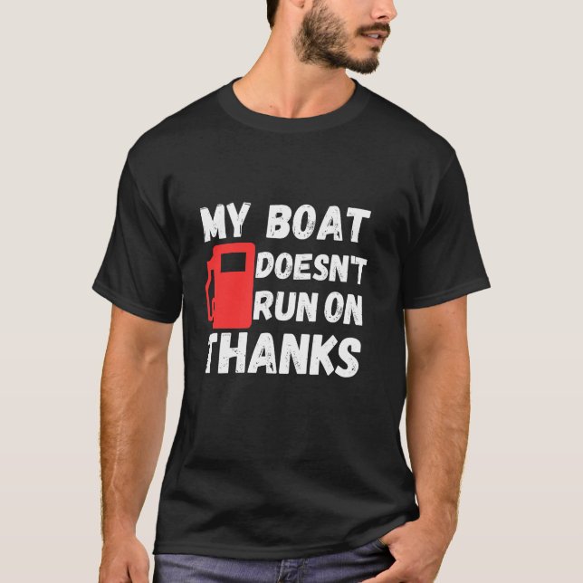 Camiseta Mi barco no corre gracias (Anverso)