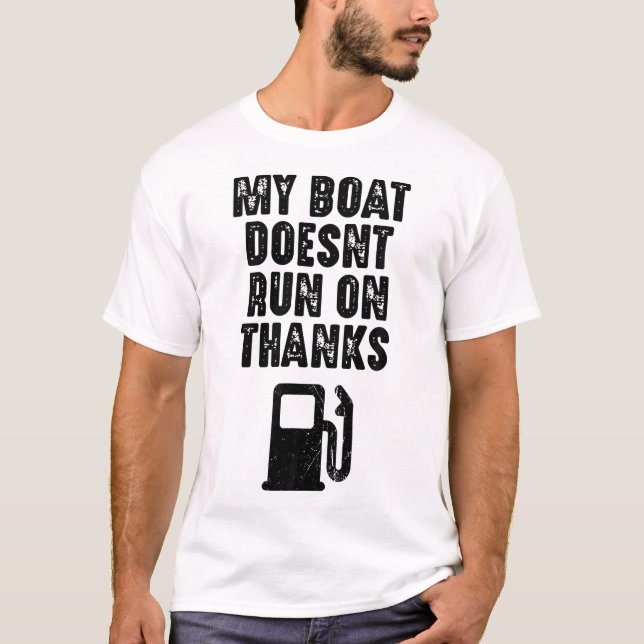 Camiseta Mi Barco No Funciona Gracias A Los Regalos En Bote (Anverso)