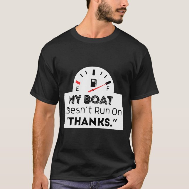 Camiseta Mi Barco No Funciona Gracias Pegatina (Anverso)