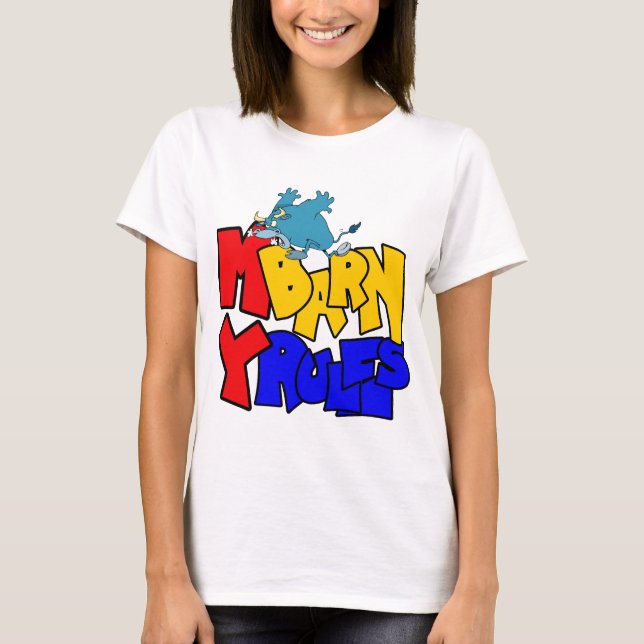 Camiseta Mi Barn Mis Reglas Bull (Anverso)