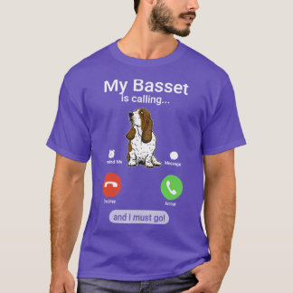 Camiseta Mi Basset está llamando y debo ir Funny Basset Ho