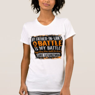 Camiseta Mi batalla suegro de demasiado 2 leucemias