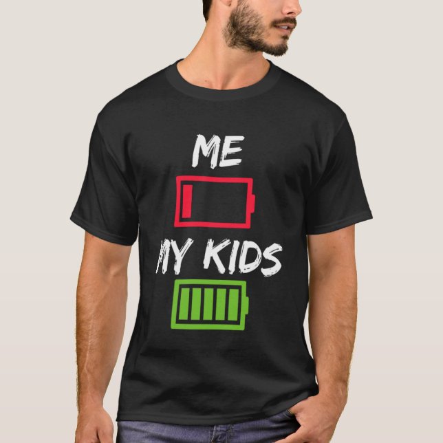Camiseta Mi batería de hijos (Anverso)
