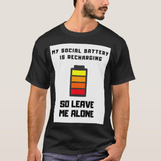 Camiseta Mi batería social se está recuperando