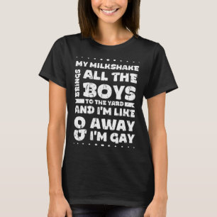 Camiseta Mi batido de leche atrae a todos los chicos al pat