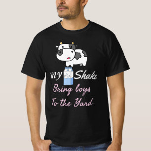 Camiseta Mi batido de leche lleva a los chicos al patio