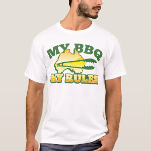 Camiseta MI Bbq MI diseño australiano de las REGLAS