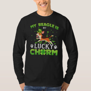 Camiseta Mi Beagle Es Mi Encanto Afortunado Shamrock Saint 