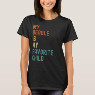 Camiseta Mi Beagle Es Mi Favorito. Perro divertido con niño