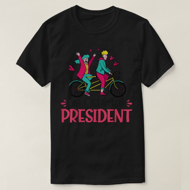 Camiseta Mi Bestie Por El Presidente (Diseño del anverso)