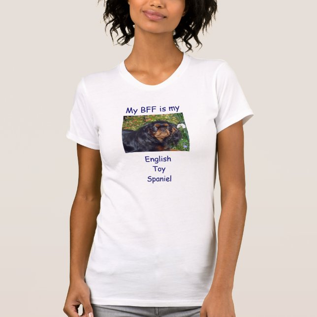 Camiseta Mi BFF es mi perro de aguas de juguete inglés (Anverso)