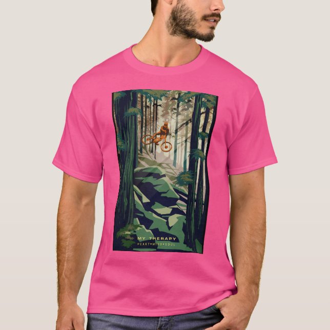 Camiseta Mi bicicleta de montaña Terapia (Anverso)
