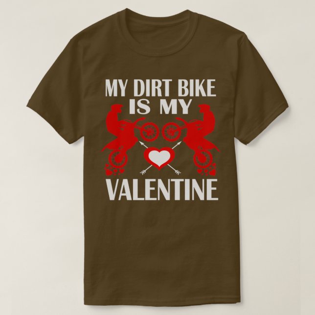 Camiseta Mi bicicleta sucia es mi bicicleta de San Valentín (Diseño del anverso)