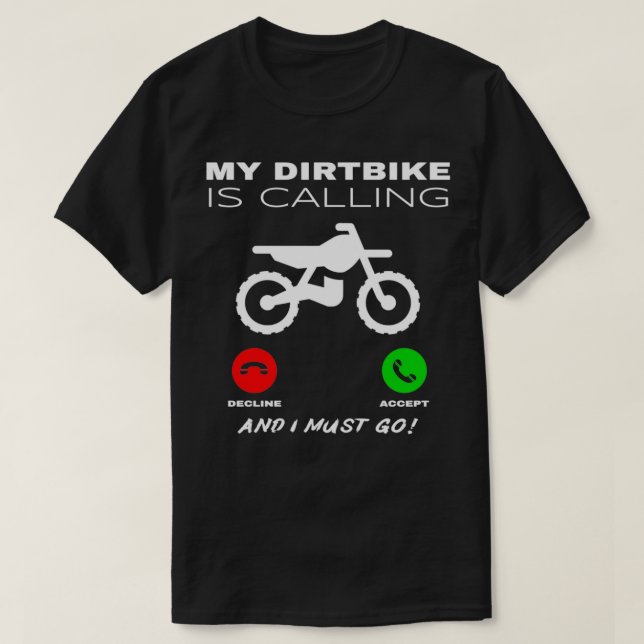 Camiseta Mi Bicicleta Sucia Llama Que Debo Salir De Motocic (Diseño del anverso)
