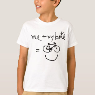 Camiseta mi bicicleta y yo = felicidad