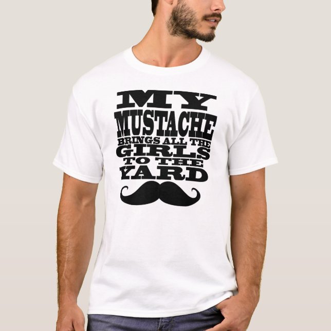 Camiseta Mi bigote trae a todos los chicas (Anverso)