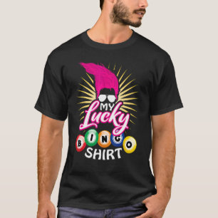 Camiseta Mi Bingo Afortunado Cabello de Troll Rosa Apuestas