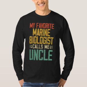 Camiseta Mi biólogo marino favorito me llama tío Vintag
