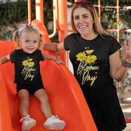 Camiseta Mi Bloom Day Nombre Personalizado Mujer Inspirador