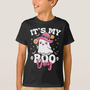 Camiseta Mi Boo Day Cute Halloween Cumpleaños Fantasma Chic