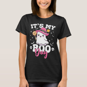Camiseta Mi Boo Day Cute Halloween Cumpleaños Fantasma Chic