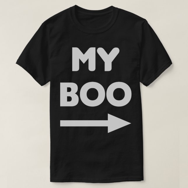 Camiseta Mi Boo Parejas Coincidiendo Con Tee Shirt (Diseño del anverso)