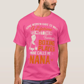 Camiseta Mi boxeador favorito me llama Nana Funny Boxee