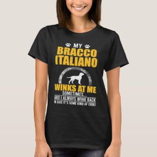 Camiseta Mi Bracco Italiano Me Gana Al Dueño Del Perro