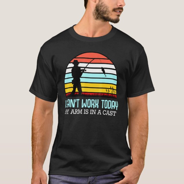 Camiseta Mi Brazo Está En Un Barco De Pescadores En El Lago (Anverso)