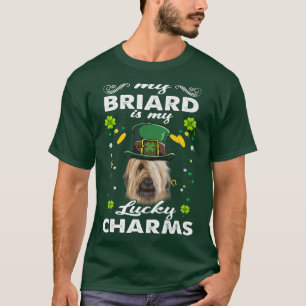 Camiseta Mi Briard Es Mi Afortunado Encanto De Perro St Pat