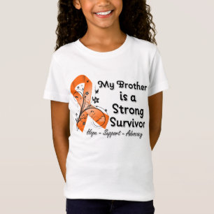 Camiseta Mi Brother es una cinta fuerte del naranja del