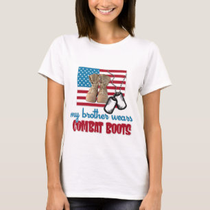 Camiseta Mi Brother lleva botas de combate