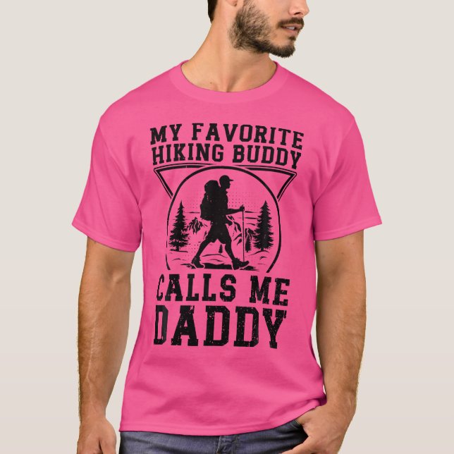 Camiseta Mi Buddy De Senderismo Favorito Me Llama Papi - Se (Anverso)