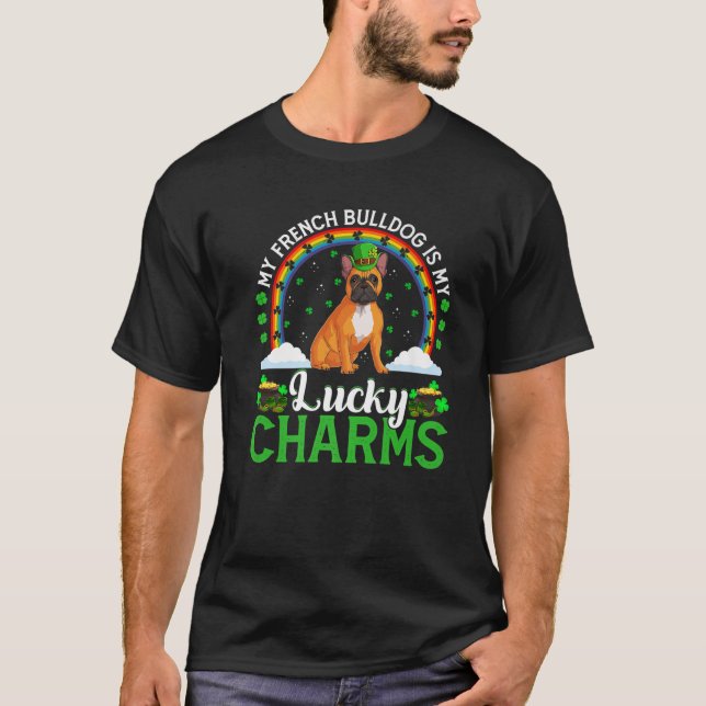 Camiseta Mi Bulldog francés es mi encanto de St. Patrick (Anverso)